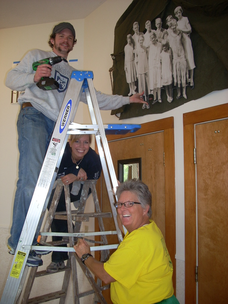 2009 Exhibit Installation Amy Barnes, Steph Jass, and Ryan McKenna