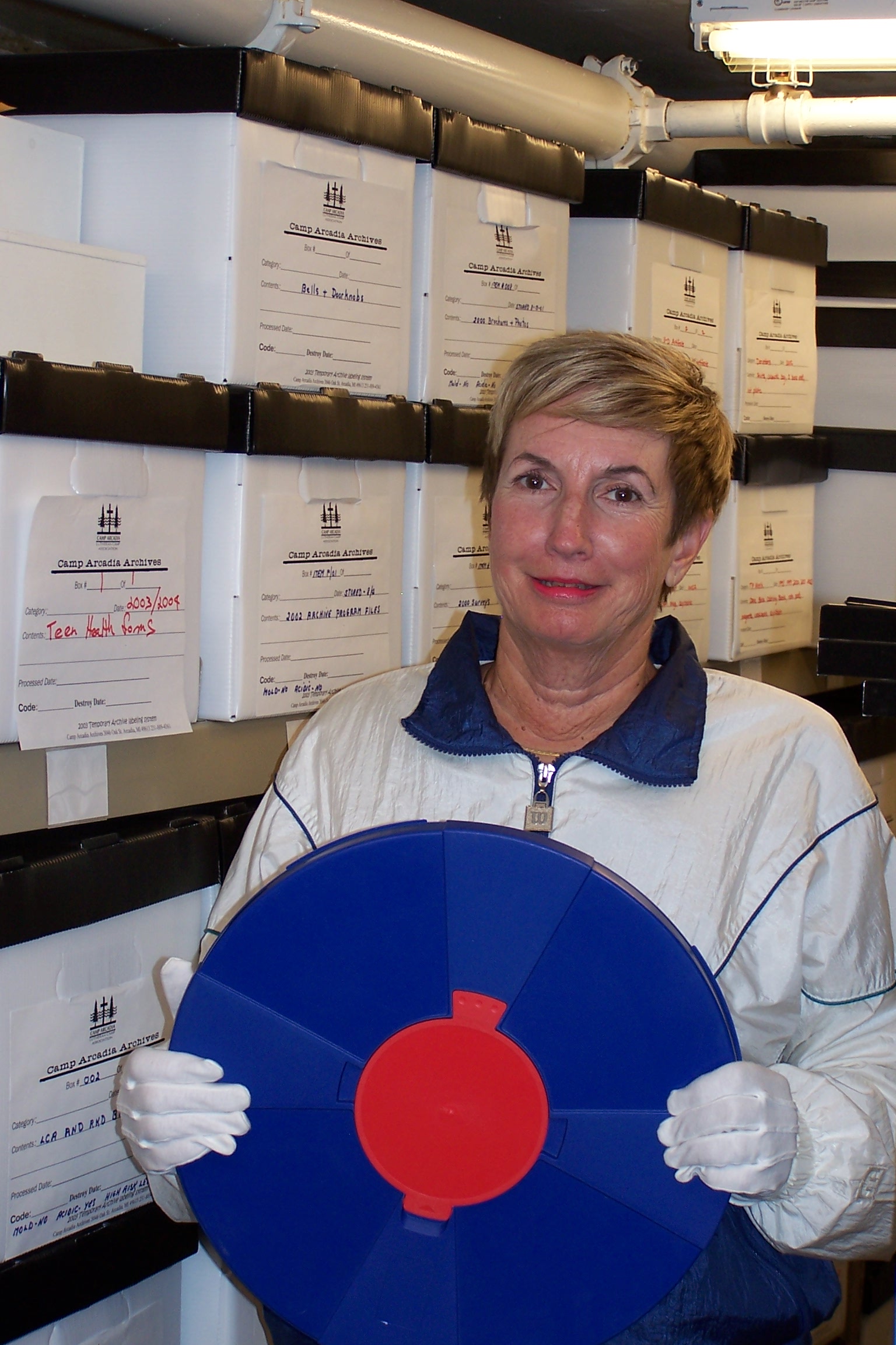 Archive Volunteer Janine McKenna Ca. 2003